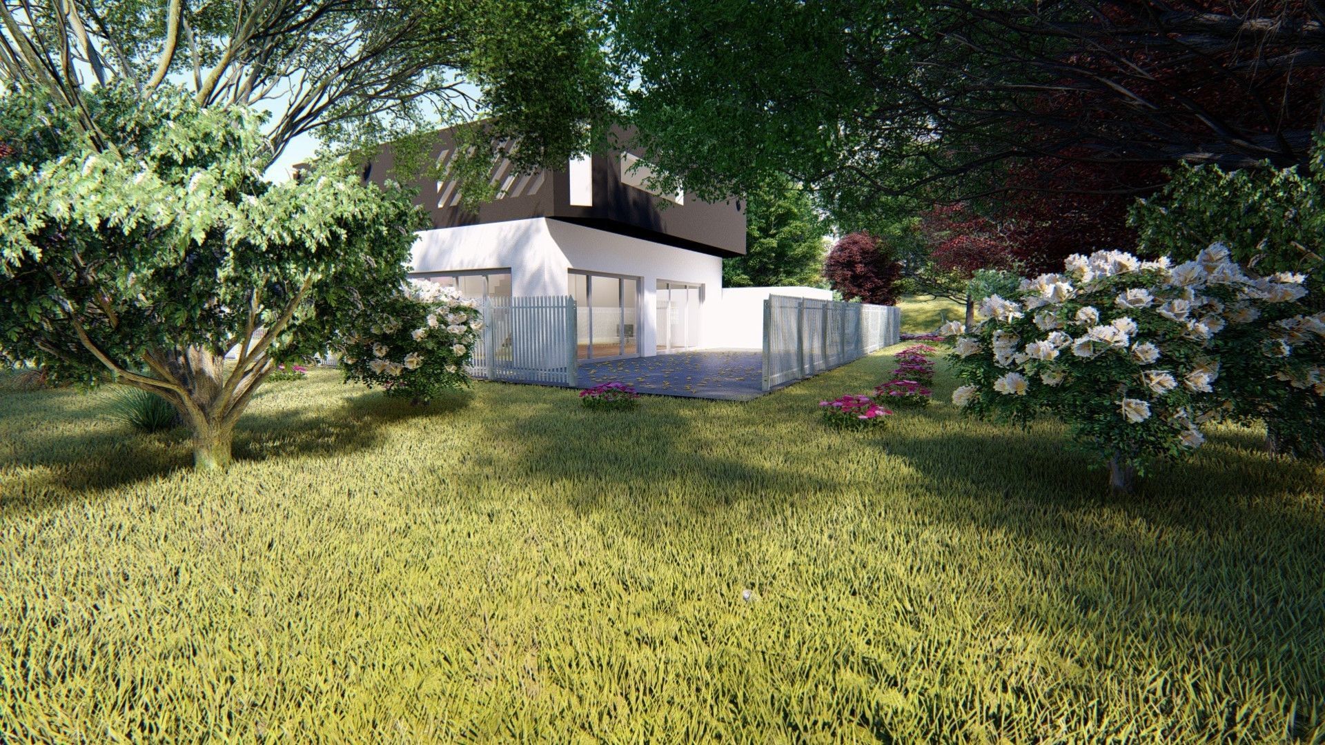 Realistic Modern House Model  Low-poly 3D model_30