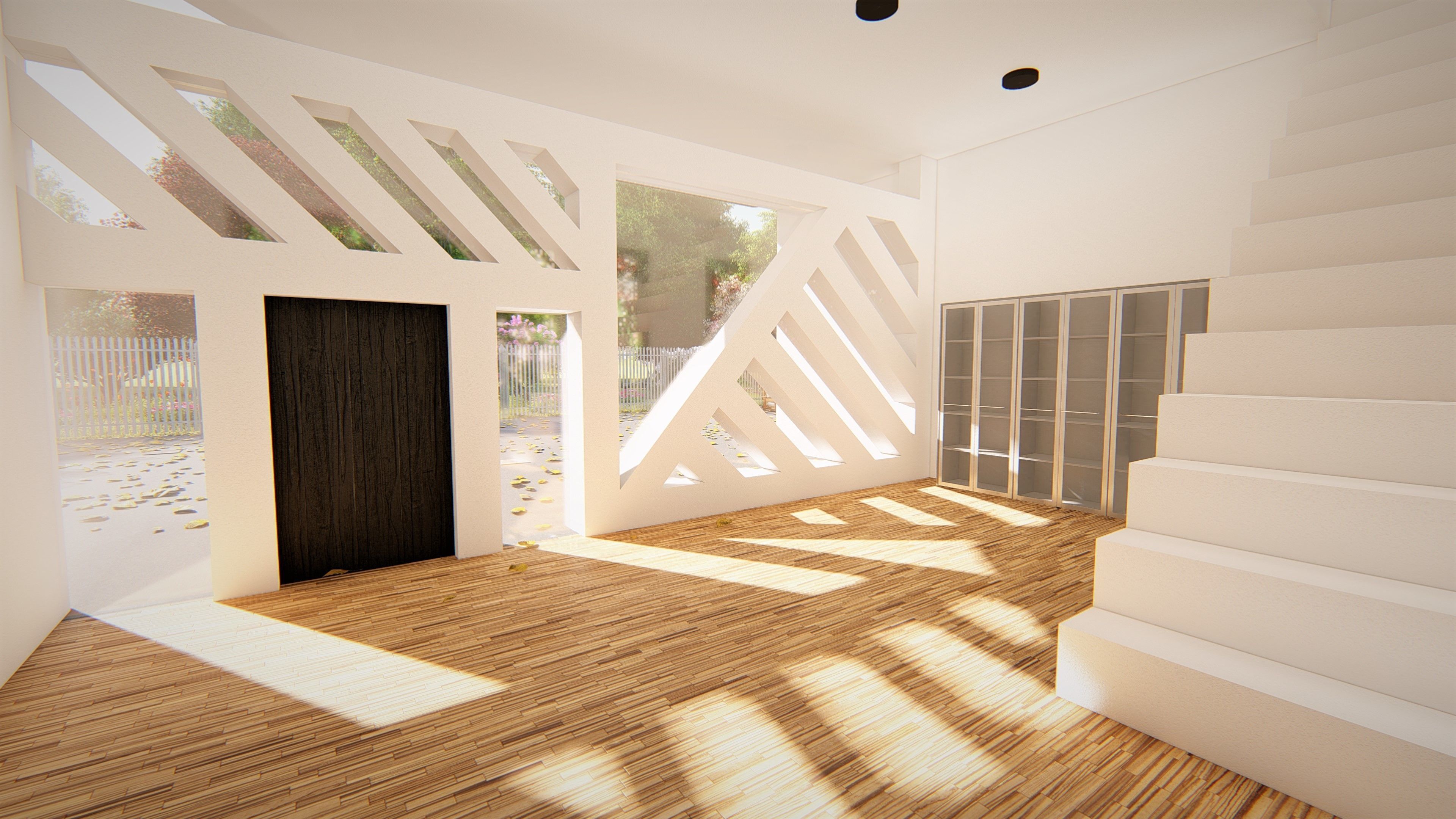 Realistic Modern House Model  Low-poly 3D model_8