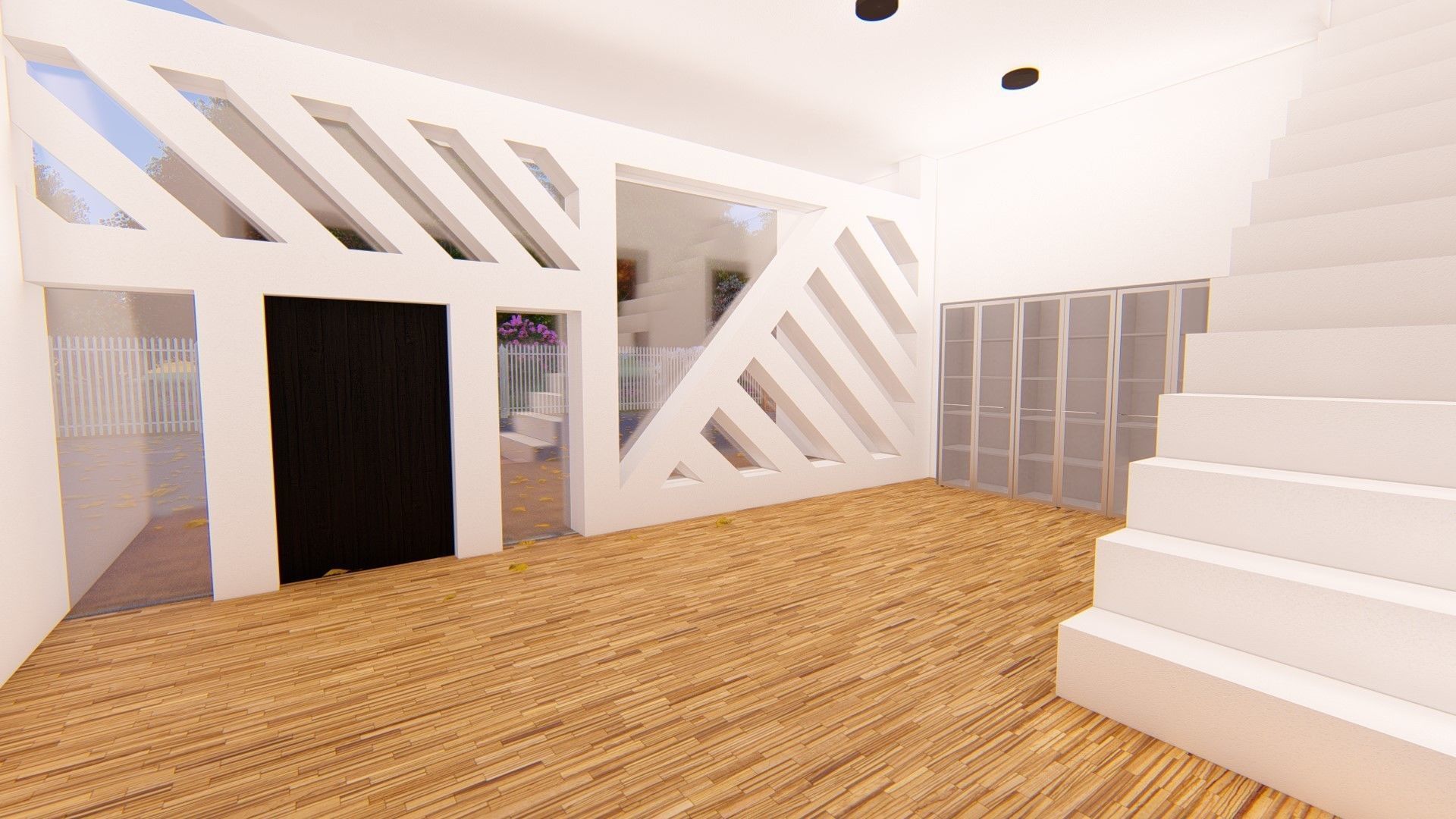 Realistic Modern House Model  Low-poly 3D model_37