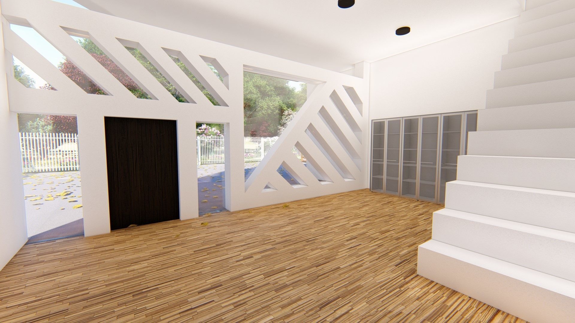 Realistic Modern House Model  Low-poly 3D model_36