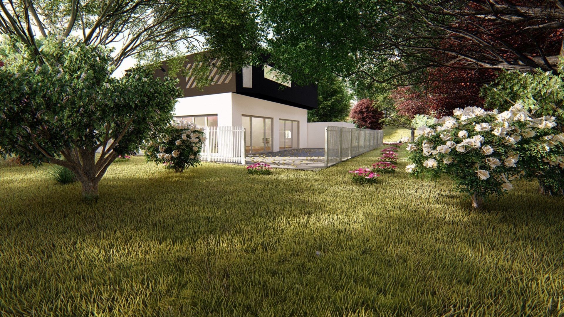 Realistic Modern House Model  Low-poly 3D model_28