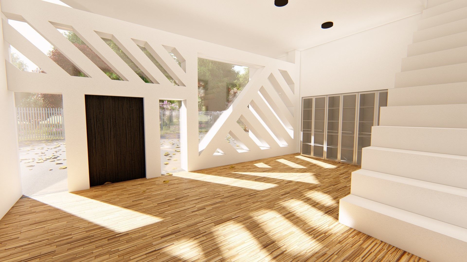 Realistic Modern House Model  Low-poly 3D model_35