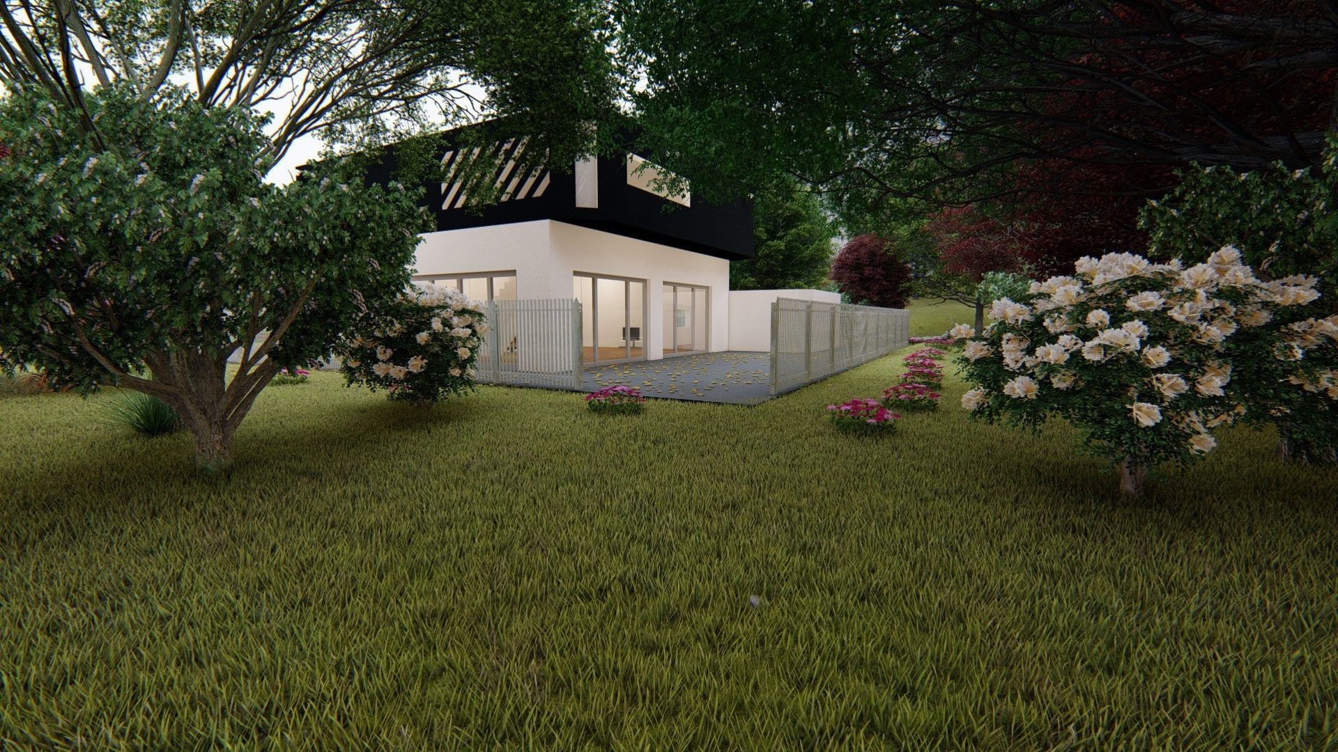 Realistic Modern House Model  Low-poly 3D model_33