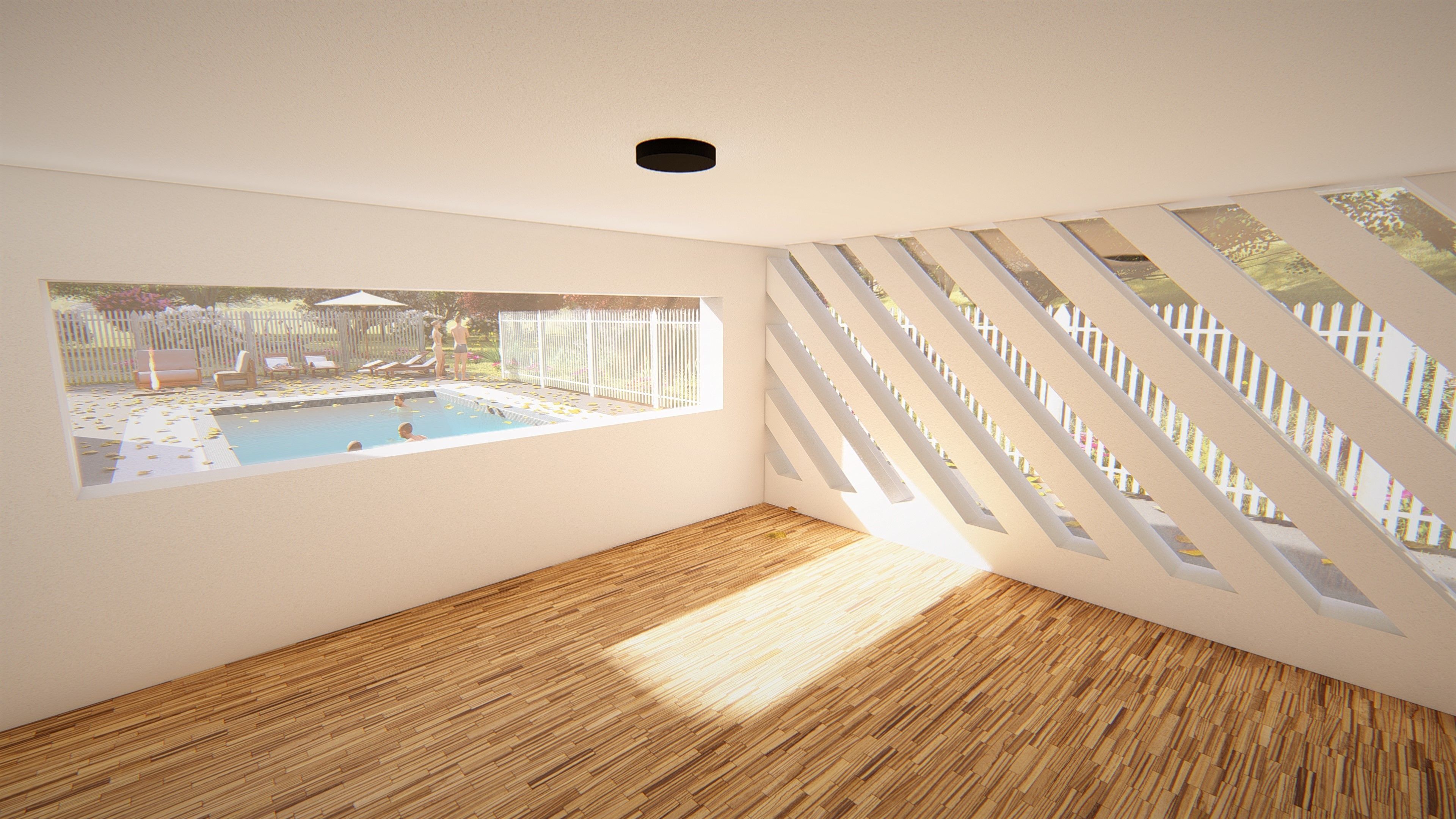 Realistic Modern House Model  Low-poly 3D model_9