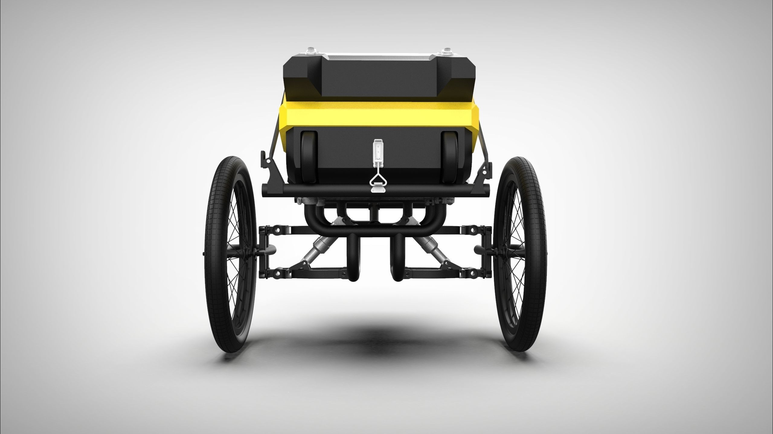 BICYCLE TRAILER ACTUAL DIMENSION 3D model_2