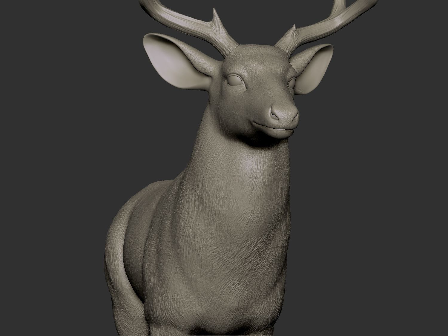 Mule deer hires 3D model_4
