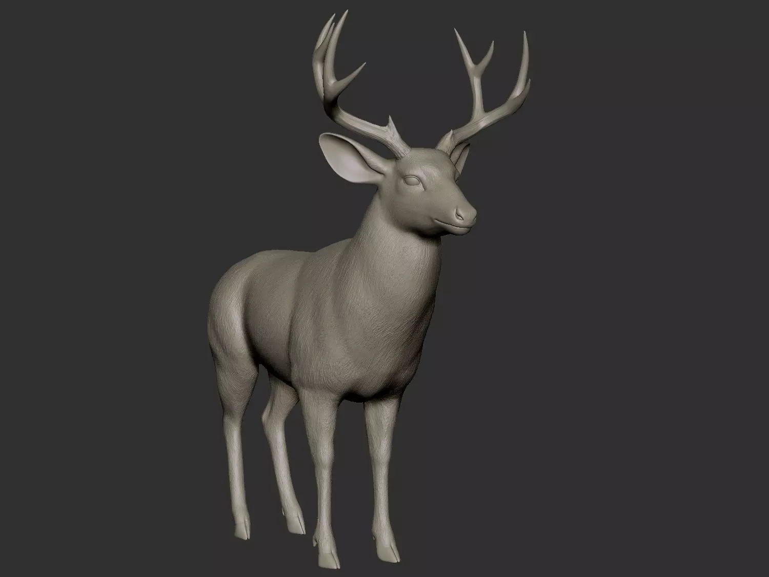 Mule deer hires 3D model_0