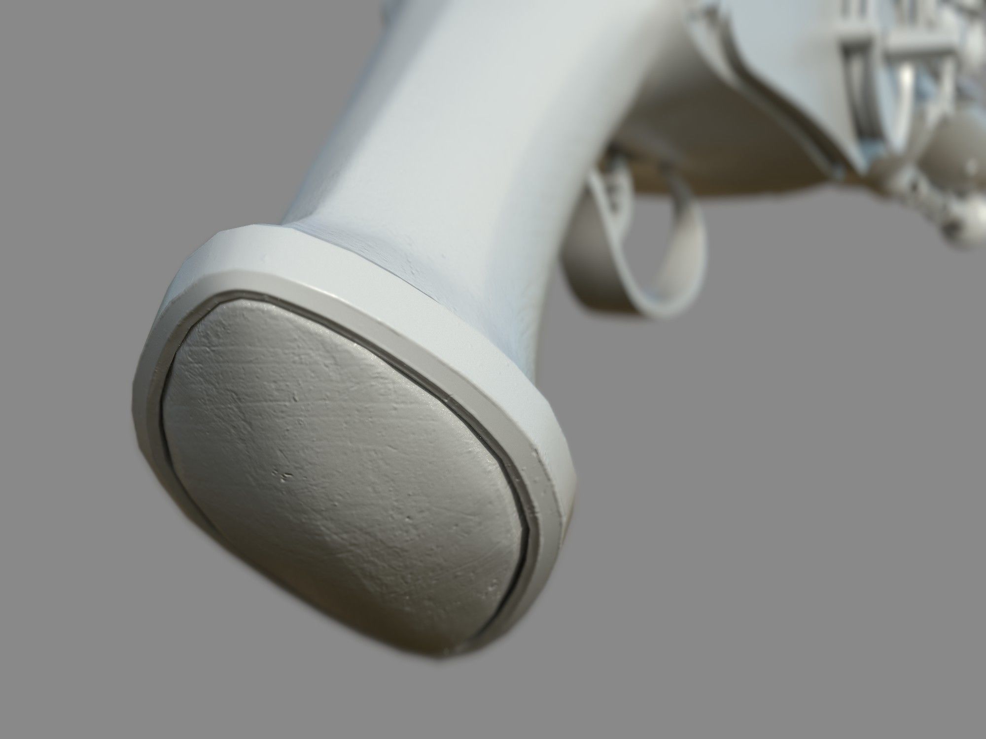 Weapon - Flintlock - Italian Wheellock Pistol Low-poly 3D model_20