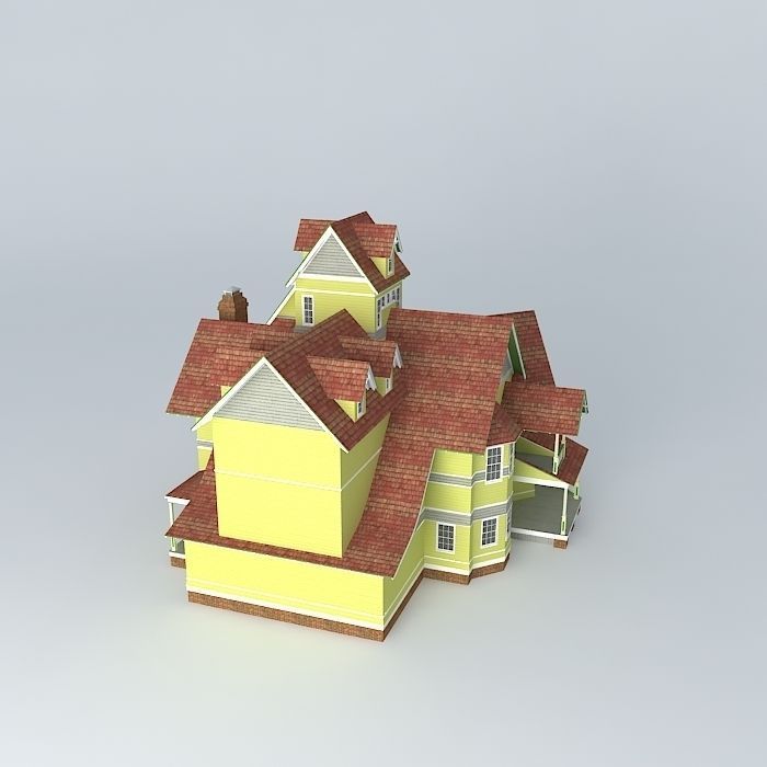 Victorian house update Free 3D model_1