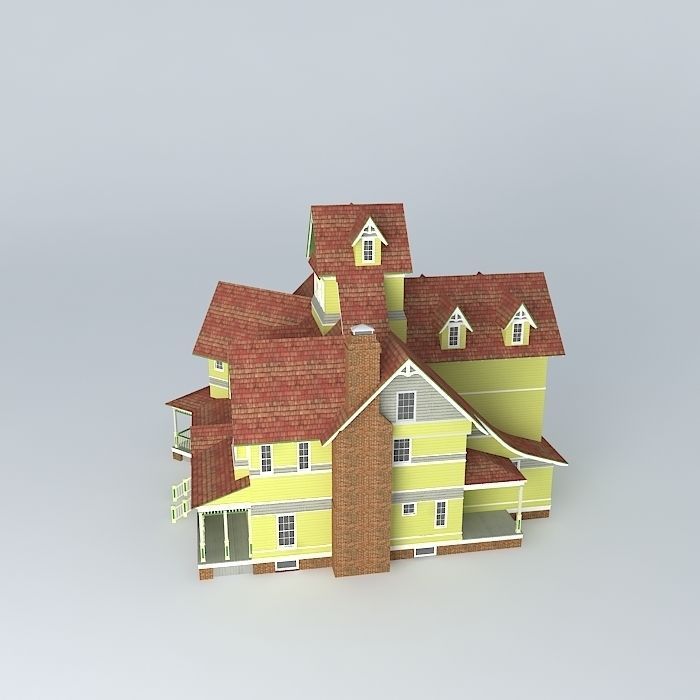 Victorian house update Free 3D model_2