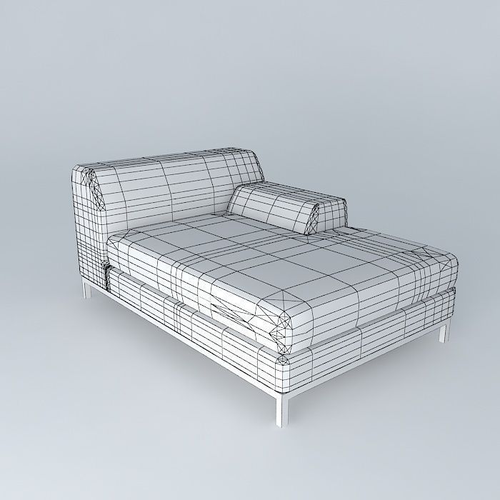 Kramfors chaise longue 3D model_3