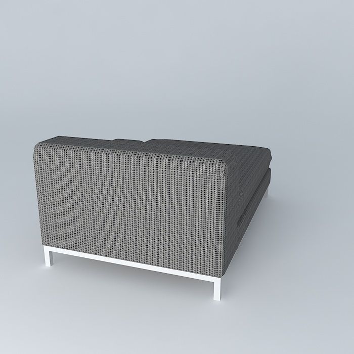 Kramfors chaise longue 3D model_1