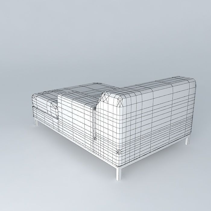 Kramfors chaise longue 3D model_4