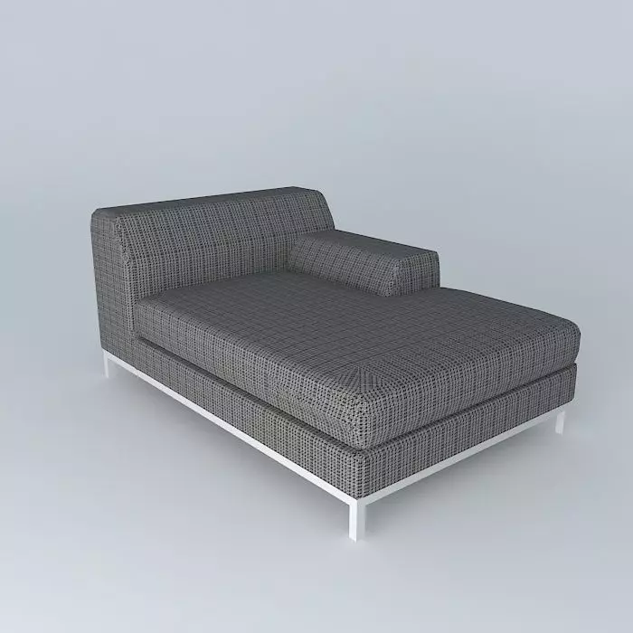 Kramfors chaise longue 3D model_0