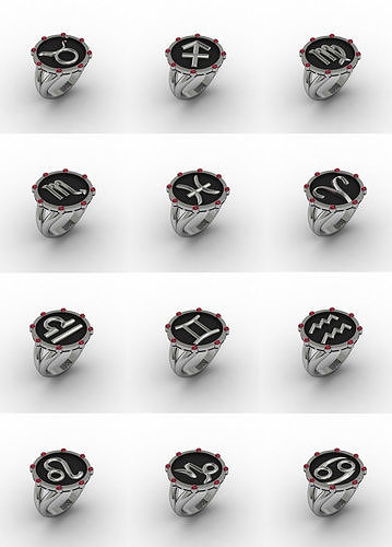 Zodiac Rings Collection 