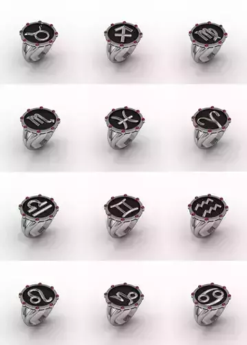 Zodiac Rings Collection 