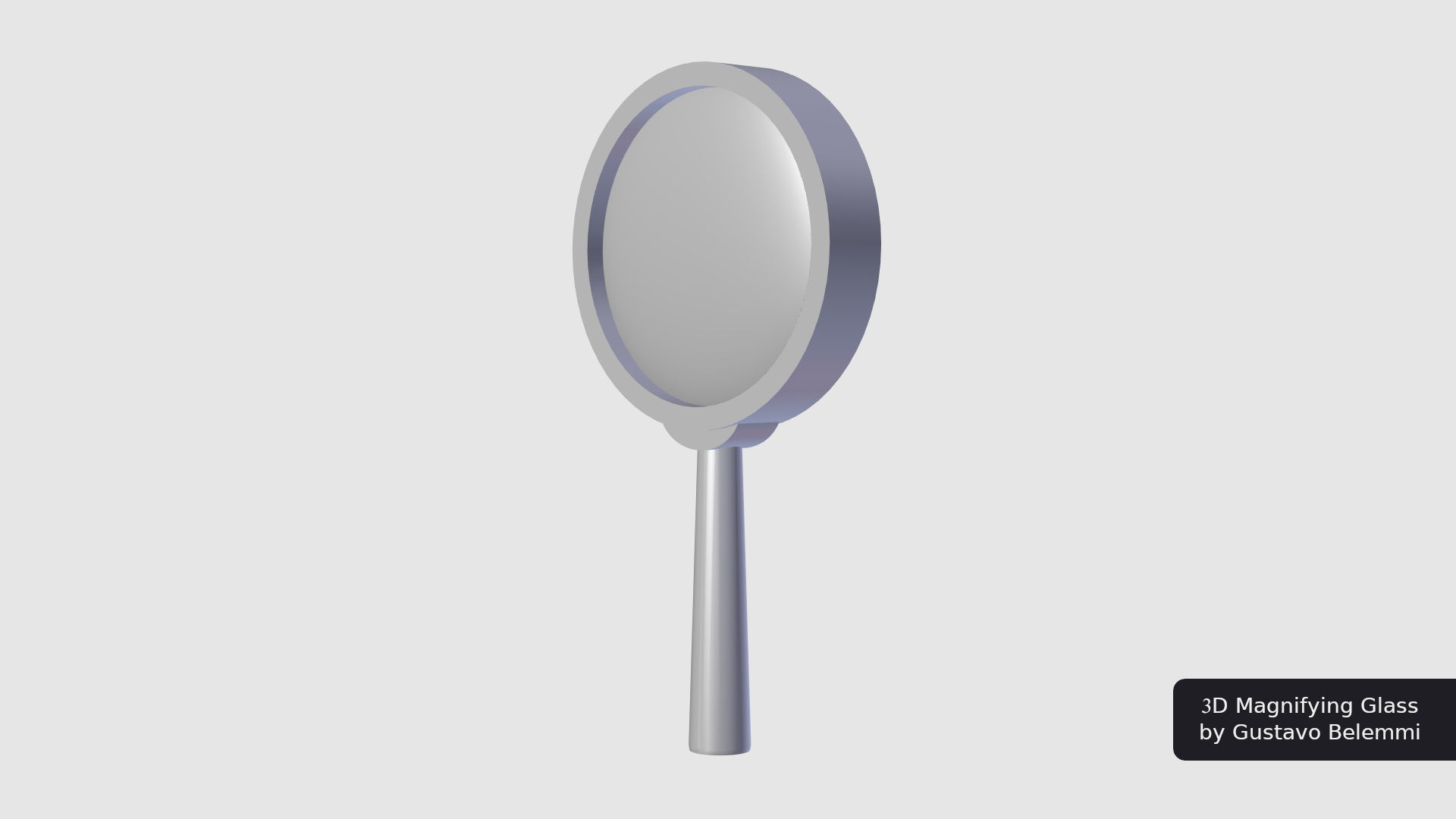 Magnifiyng Glass for Cycles Render 3D model_8