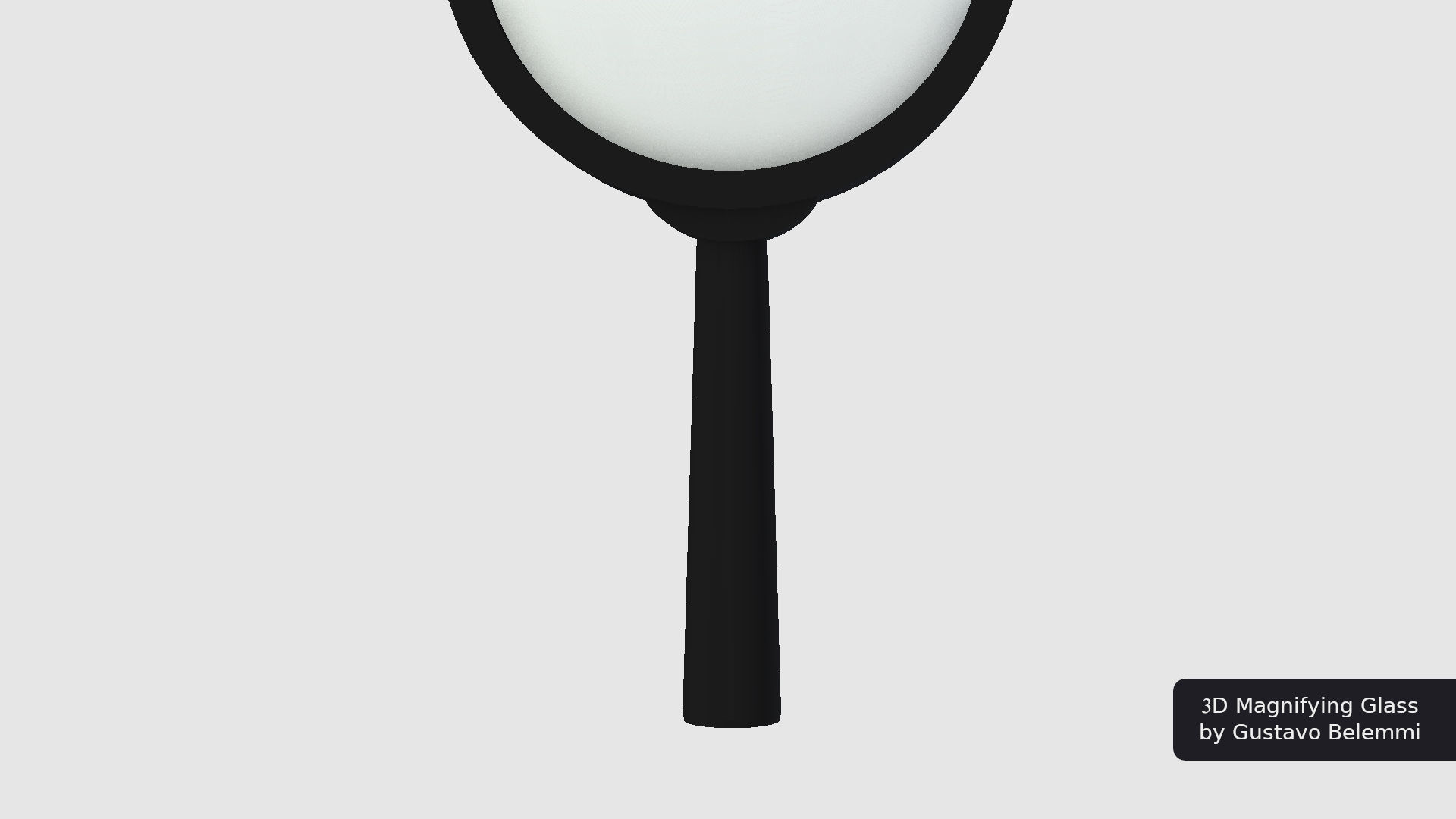 Magnifiyng Glass for Cycles Render 3D model_4