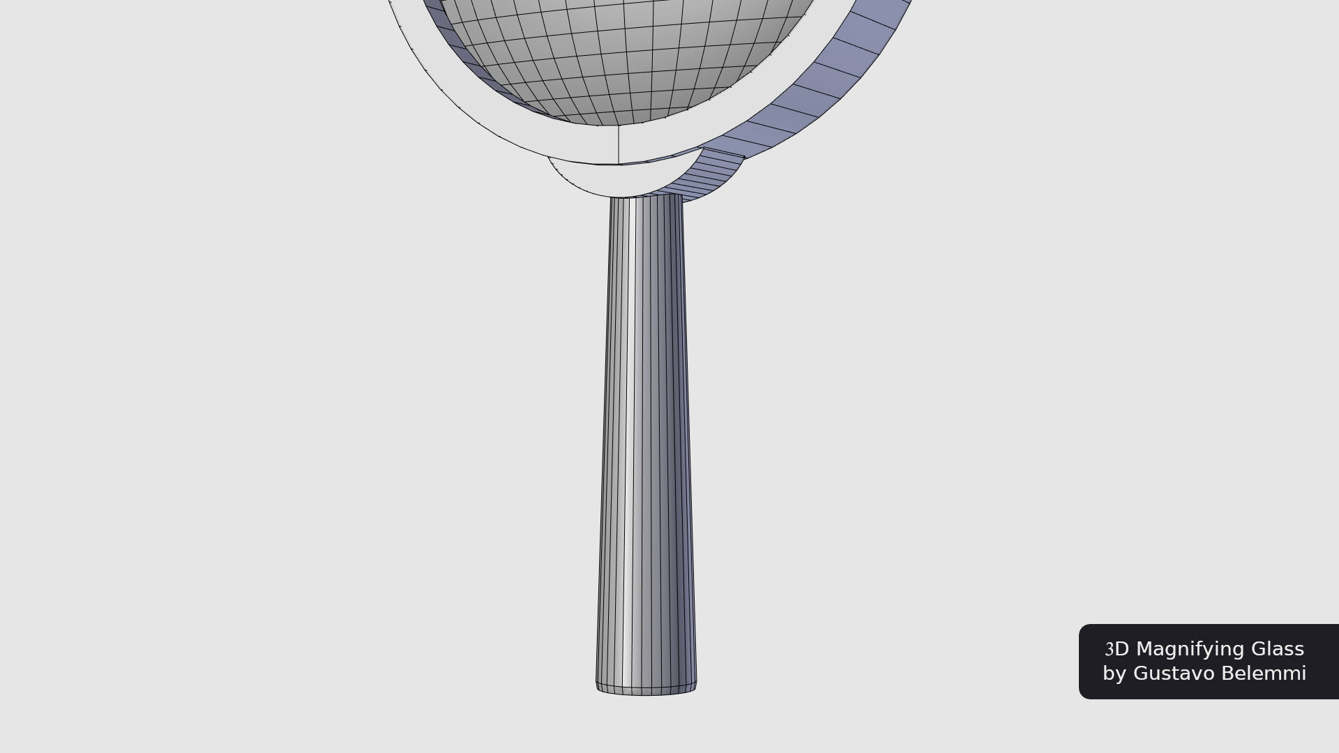 Magnifiyng Glass for Cycles Render 3D model_12