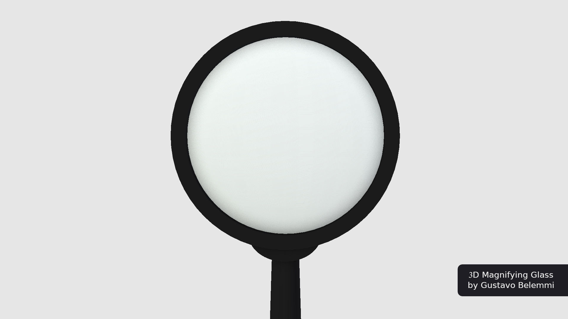 Magnifiyng Glass for Cycles Render 3D model_3