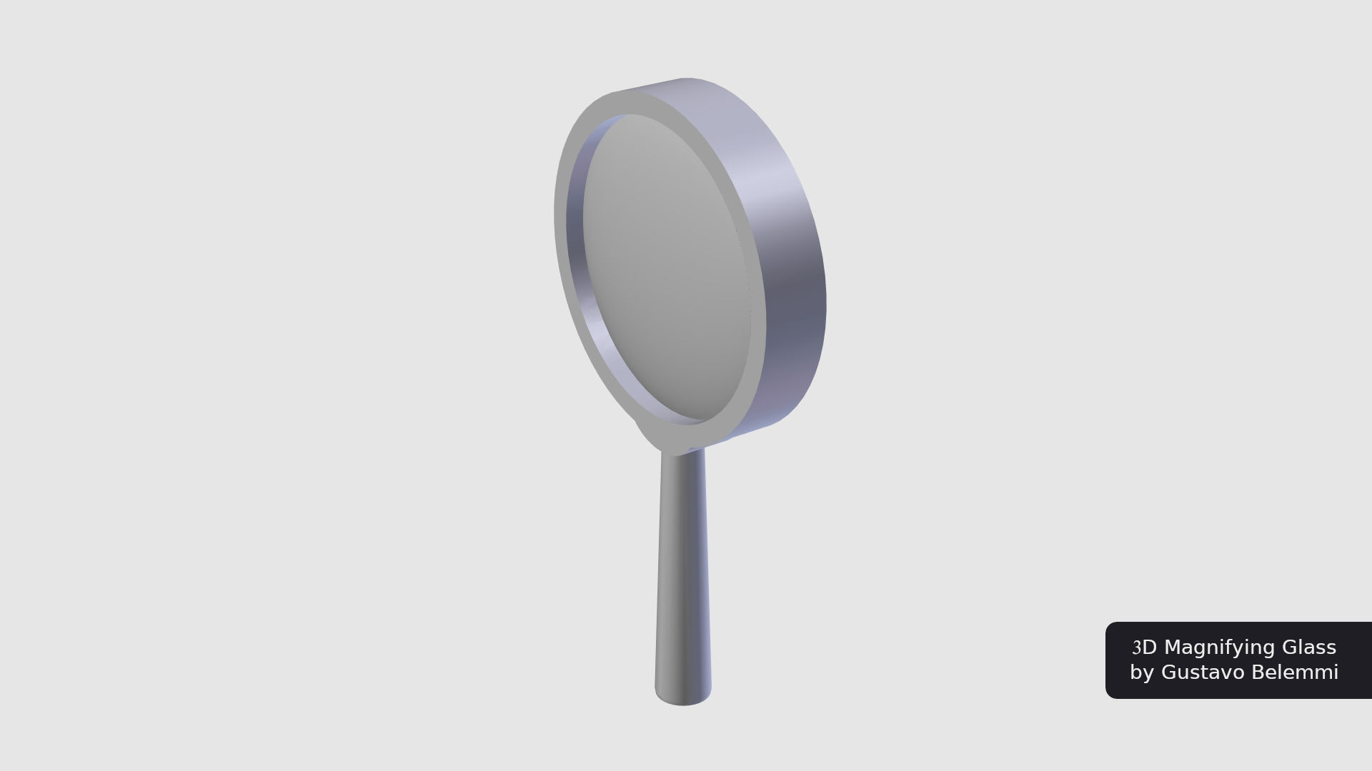 Magnifiyng Glass for Cycles Render 3D model_9