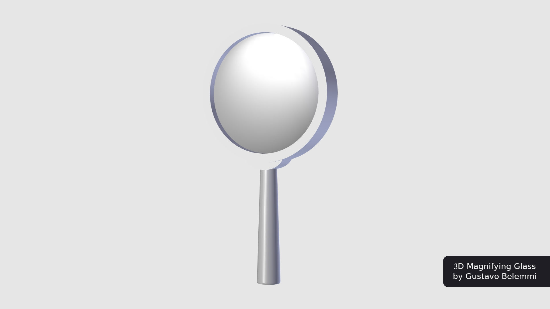 Magnifiyng Glass for Cycles Render 3D model_7