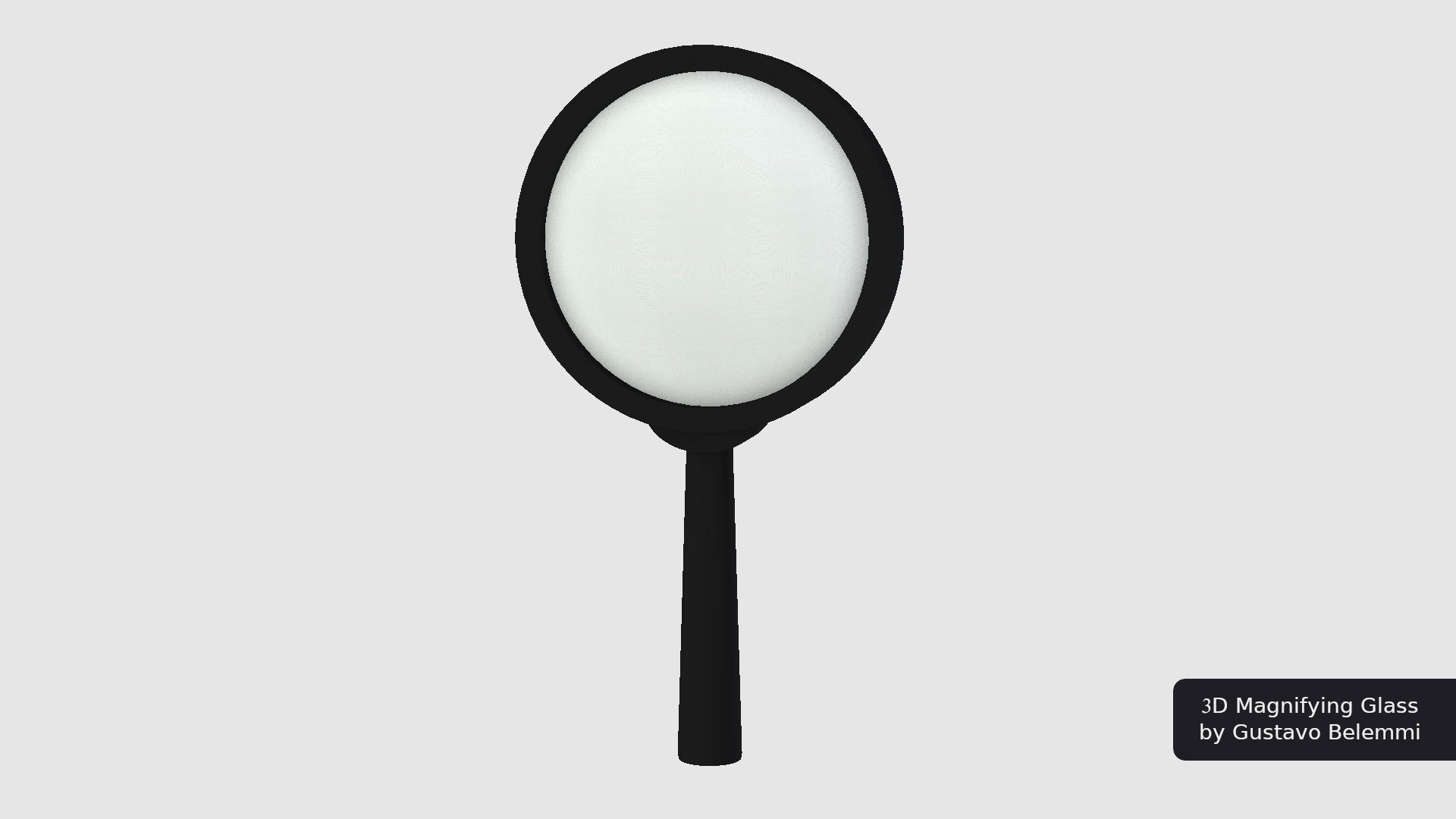 Magnifiyng Glass for Cycles Render 3D model_2