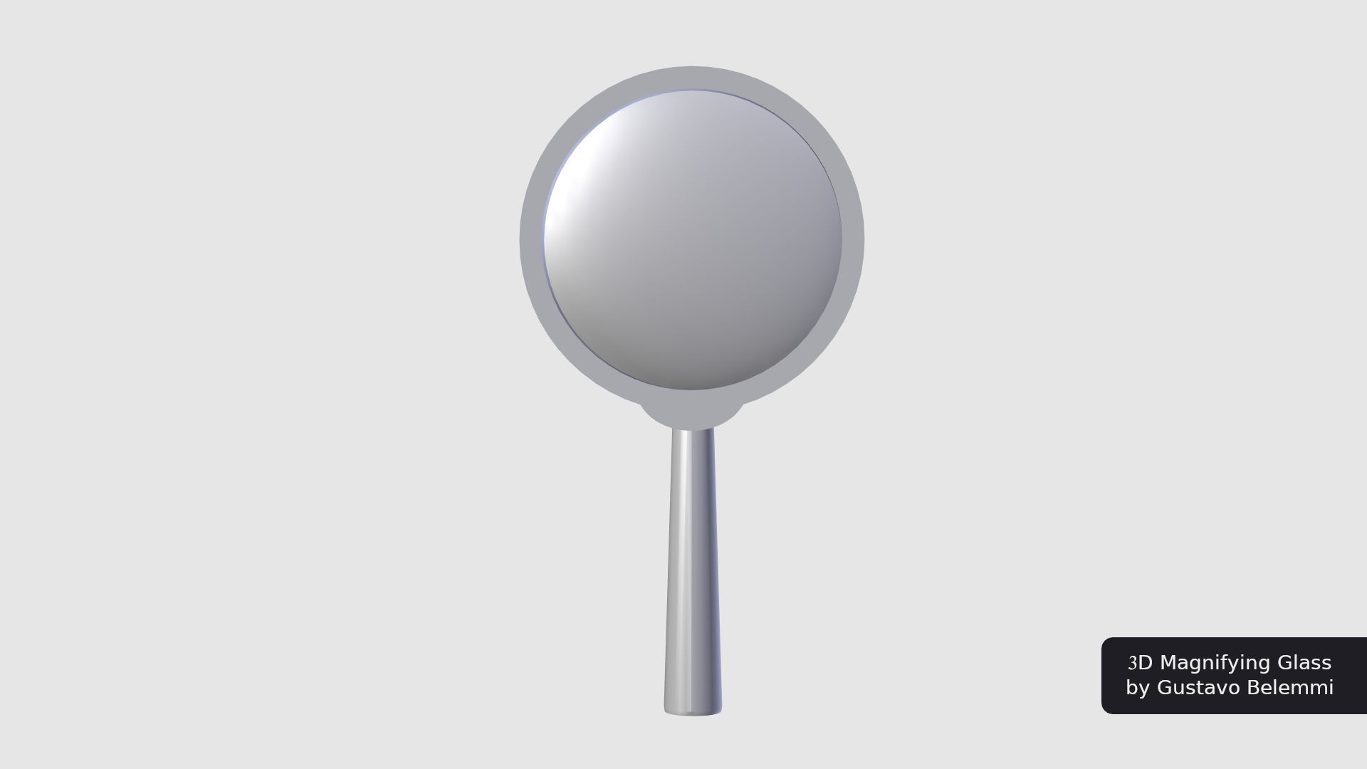 Magnifiyng Glass for Cycles Render 3D model_6