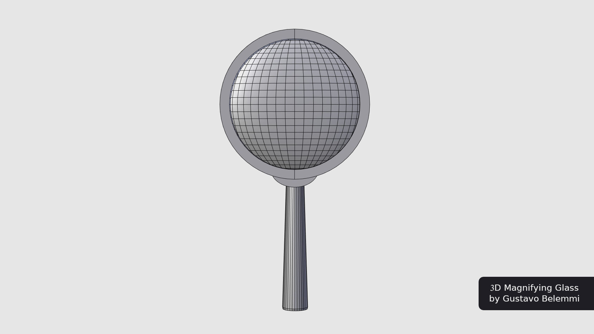 Magnifiyng Glass for Cycles Render 3D model_10