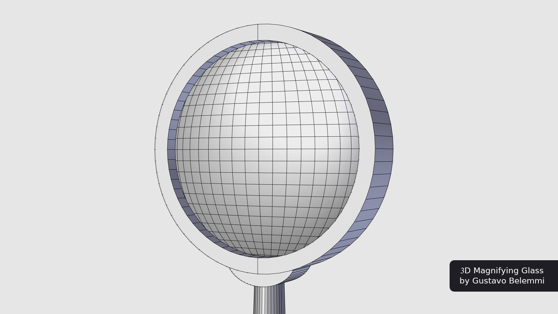 Magnifiyng Glass for Cycles Render 3D model_11