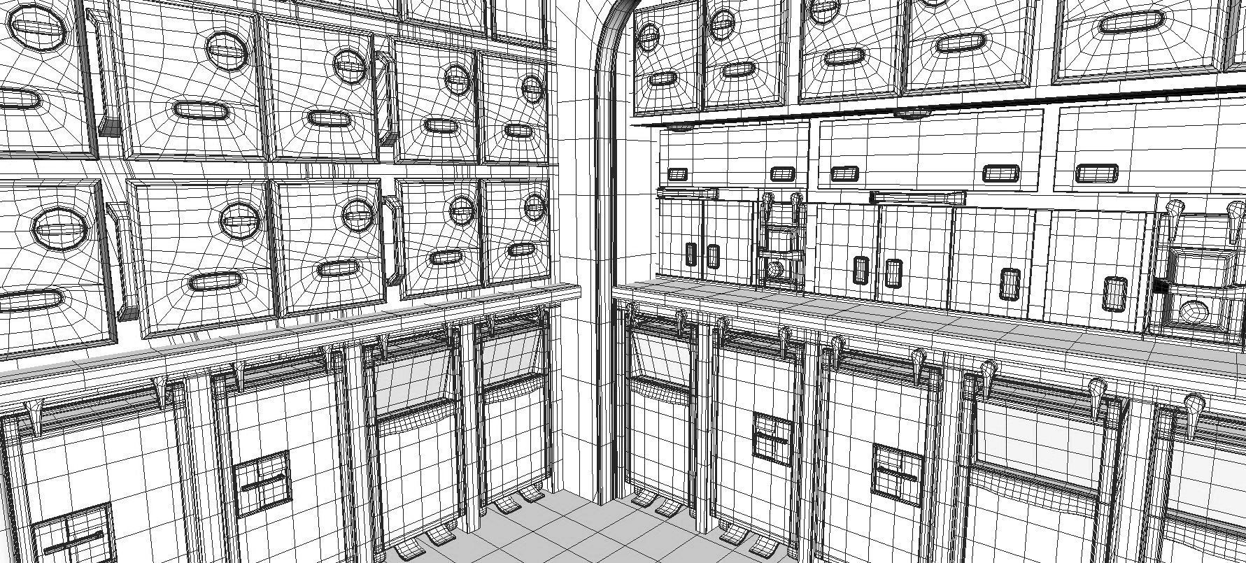 This 3D airplane includes a fully detailed interior 3D model_21