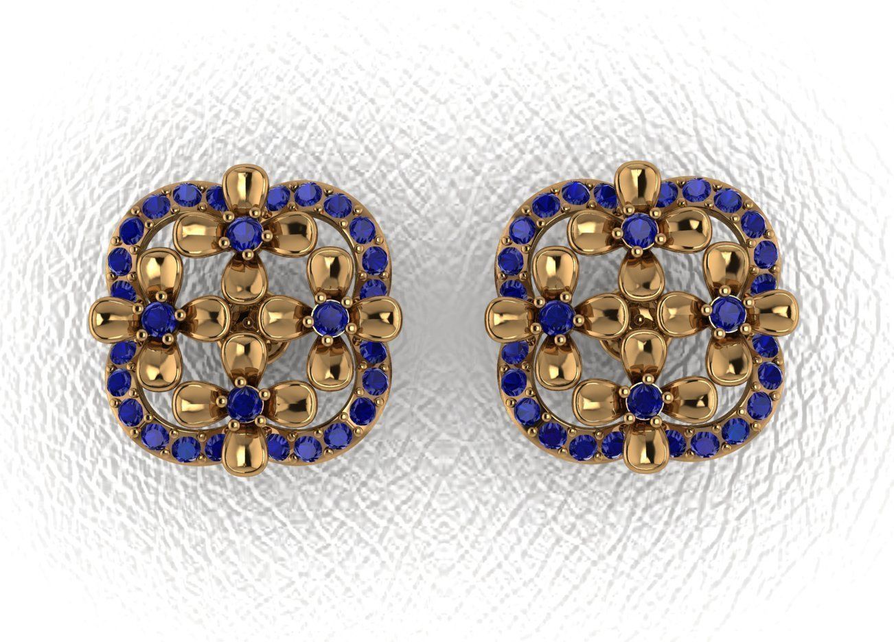 Elegant Earrings 3D print model_30