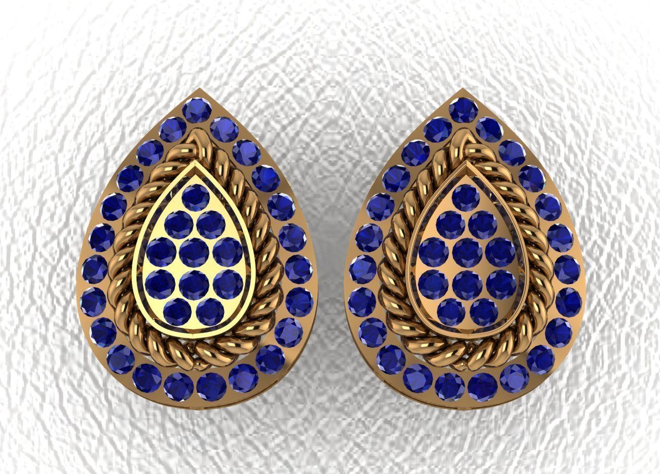 Elegant Earrings 3D print model_43