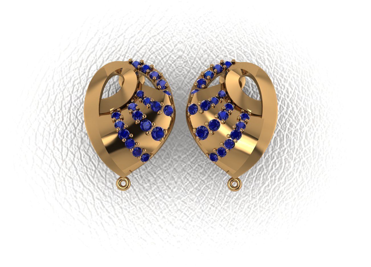 Elegant Earrings 3D print model_6
