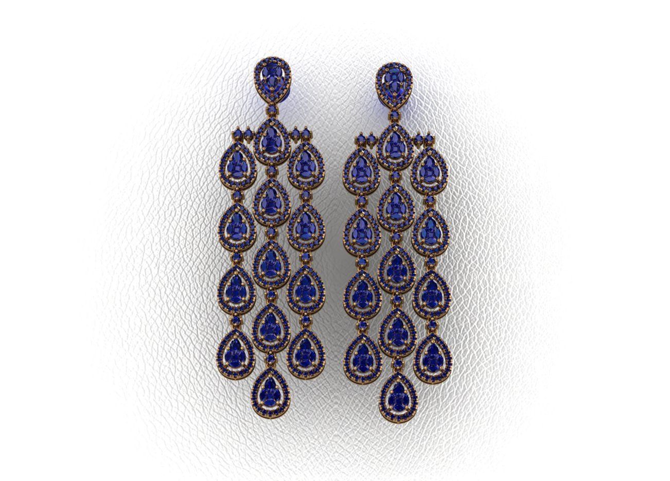 Elegant Earrings 3D print model_15