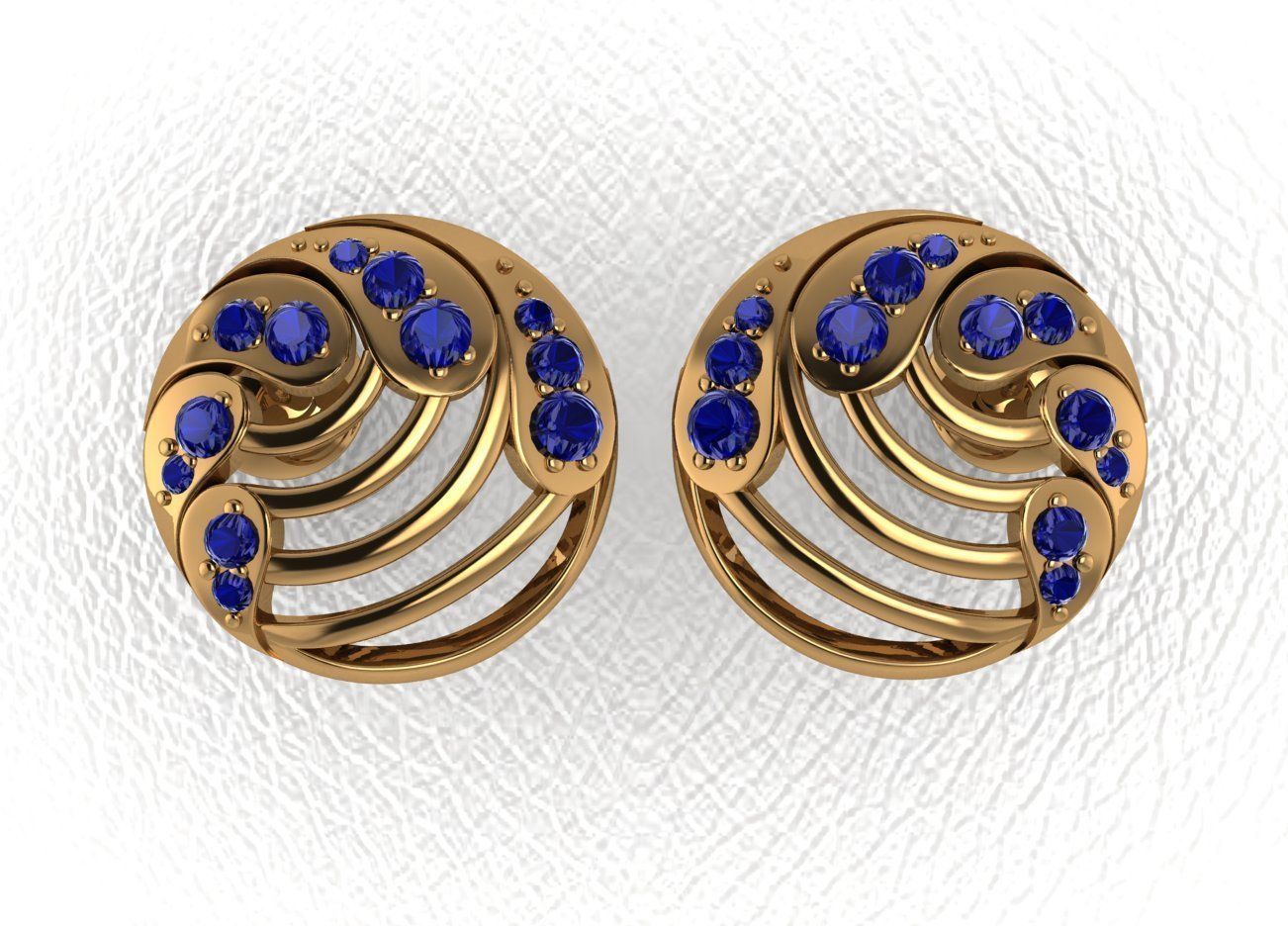 Elegant Earrings 3D print model_29