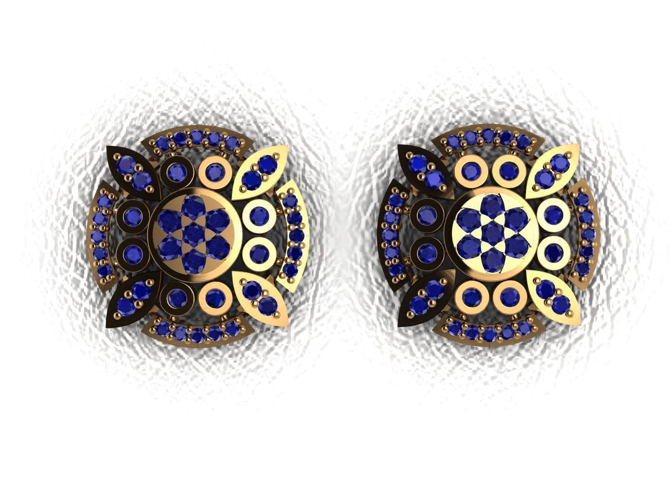 Elegant Earrings 3D print model_34