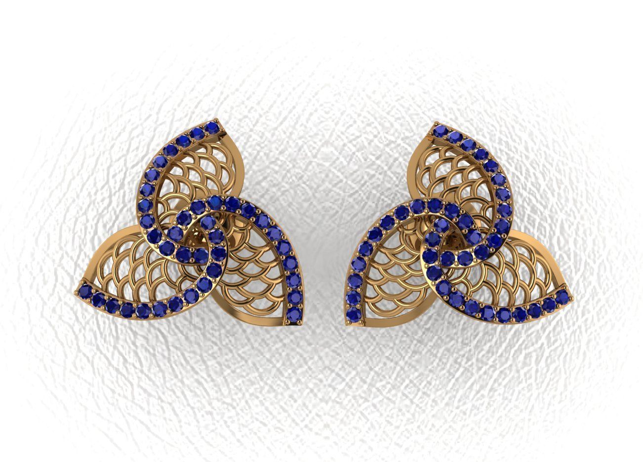 Elegant Earrings 3D print model_39
