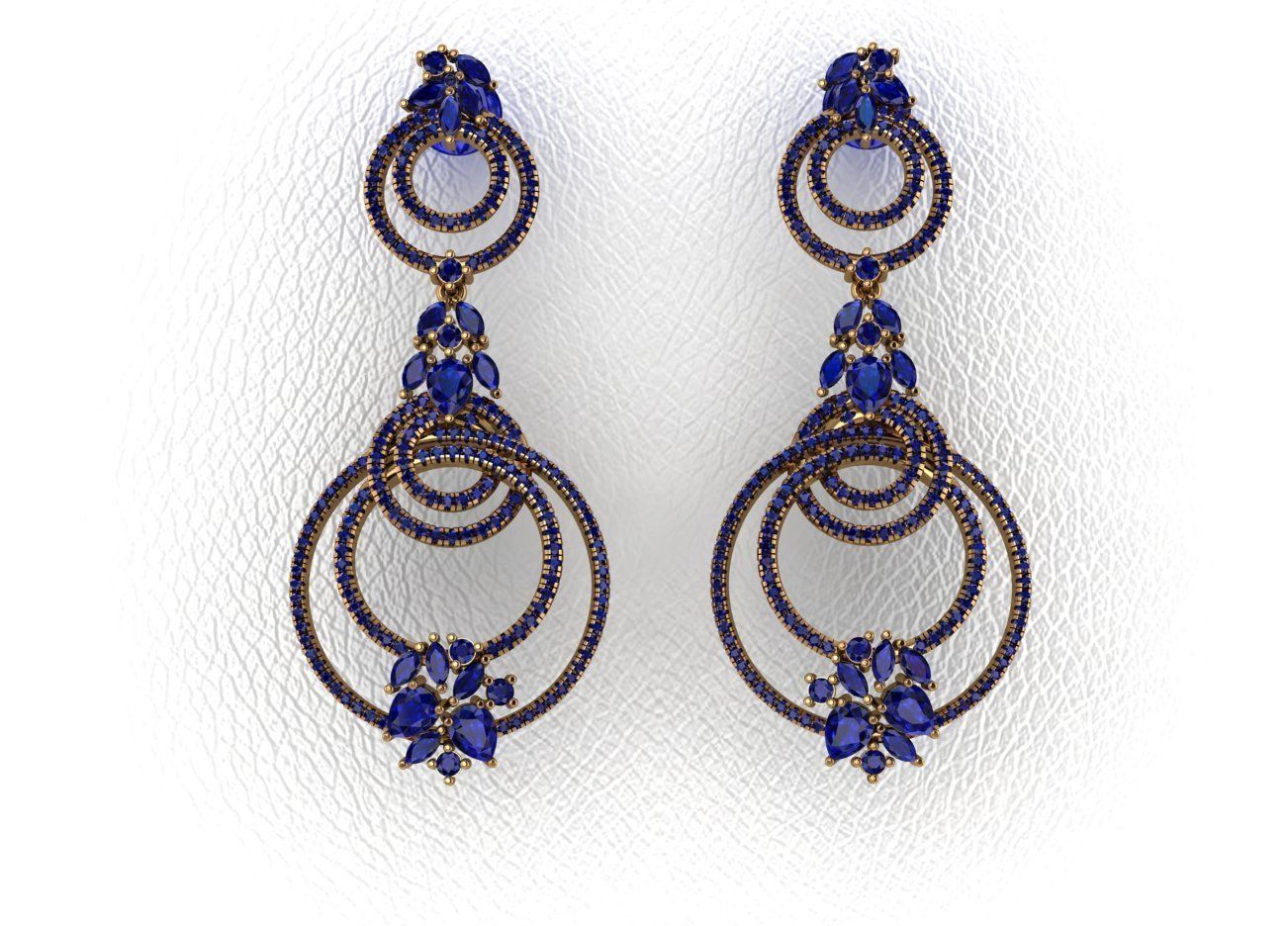 Elegant Earrings 3D print model_13
