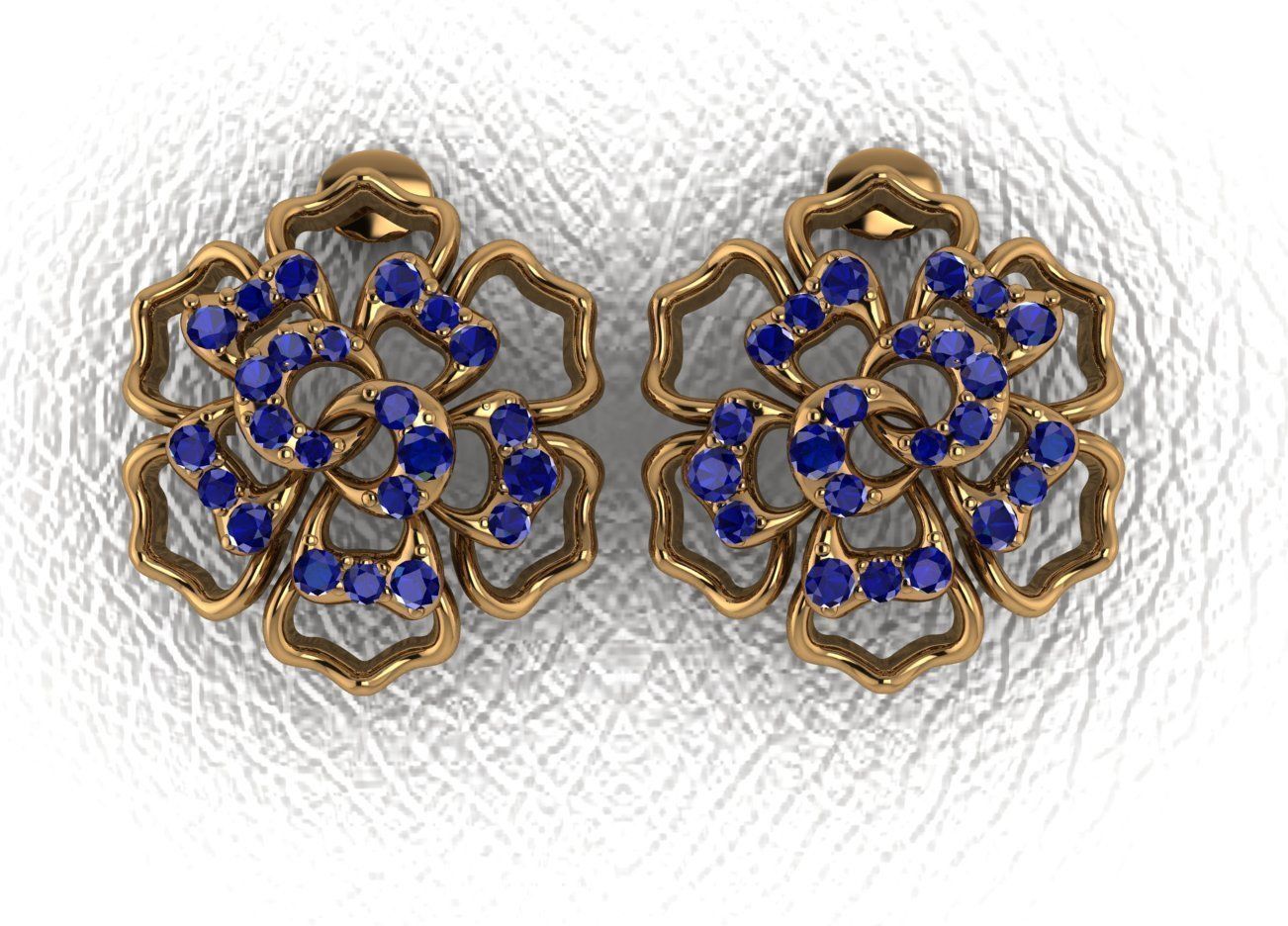 Elegant Earrings 3D print model_32