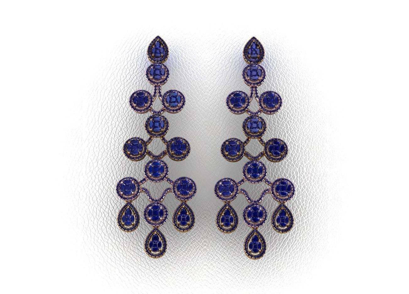 Elegant Earrings 3D print model_10