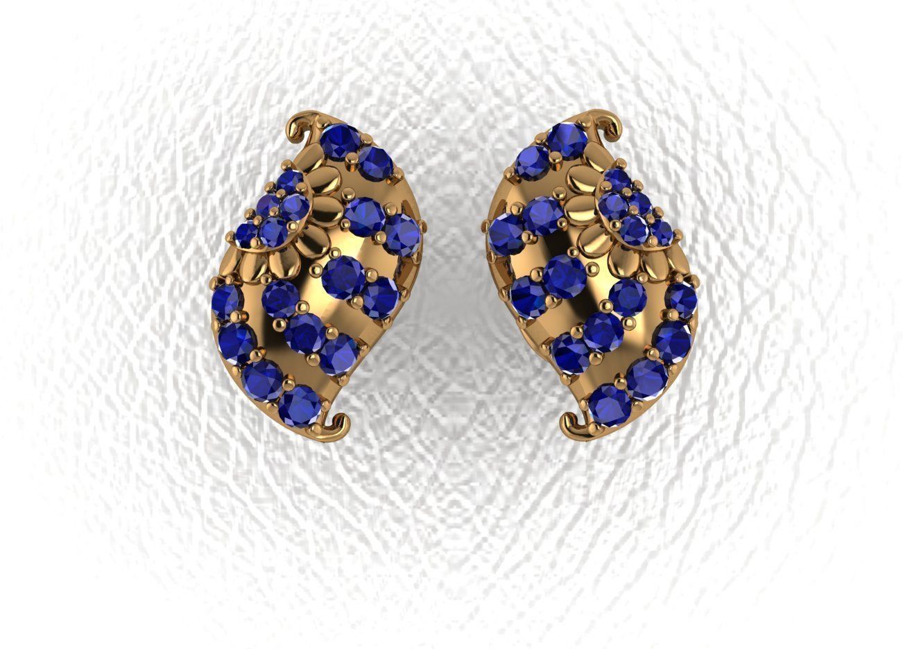 Elegant Earrings 3D print model_12