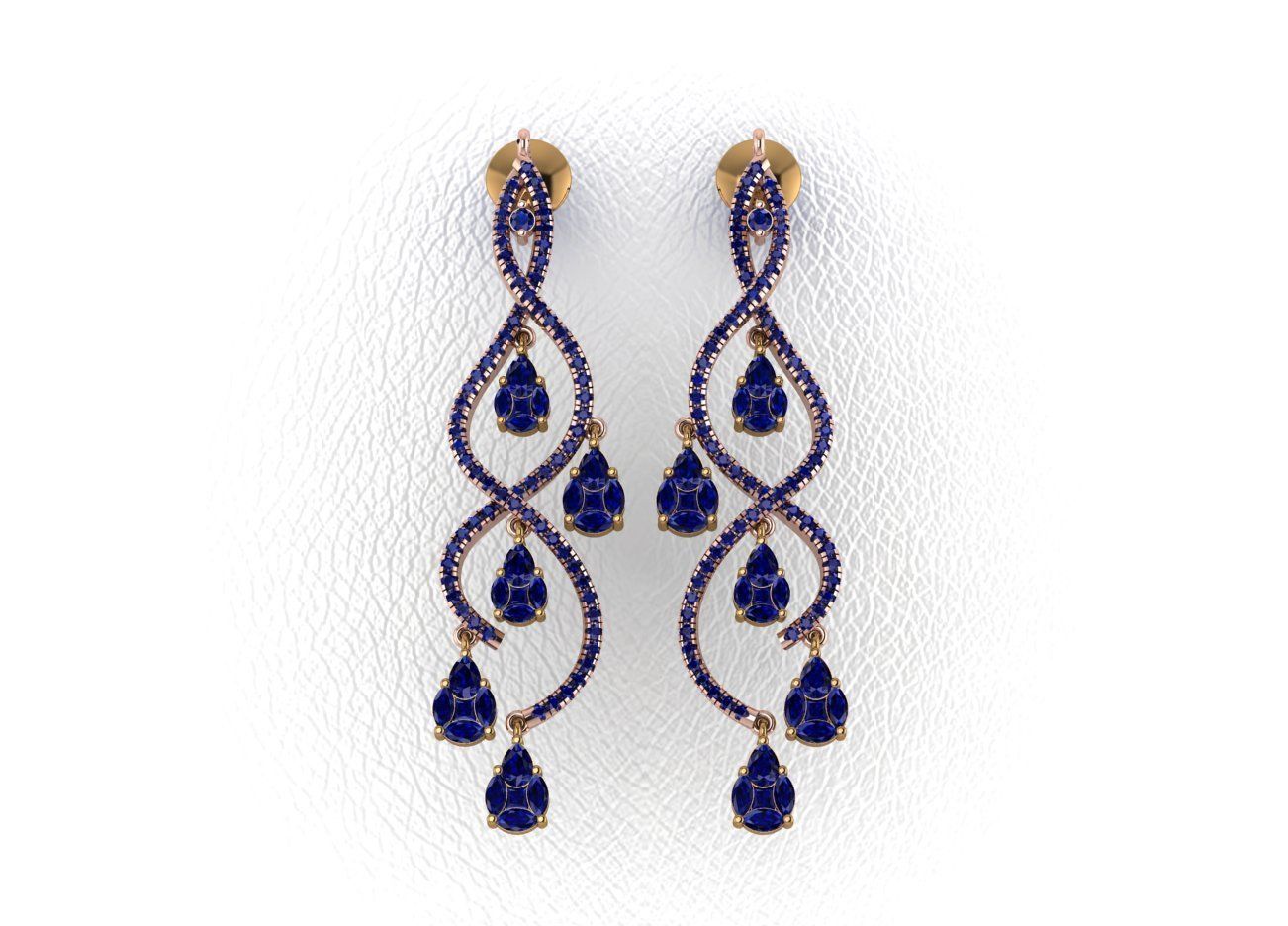 Elegant Earrings 3D print model_5