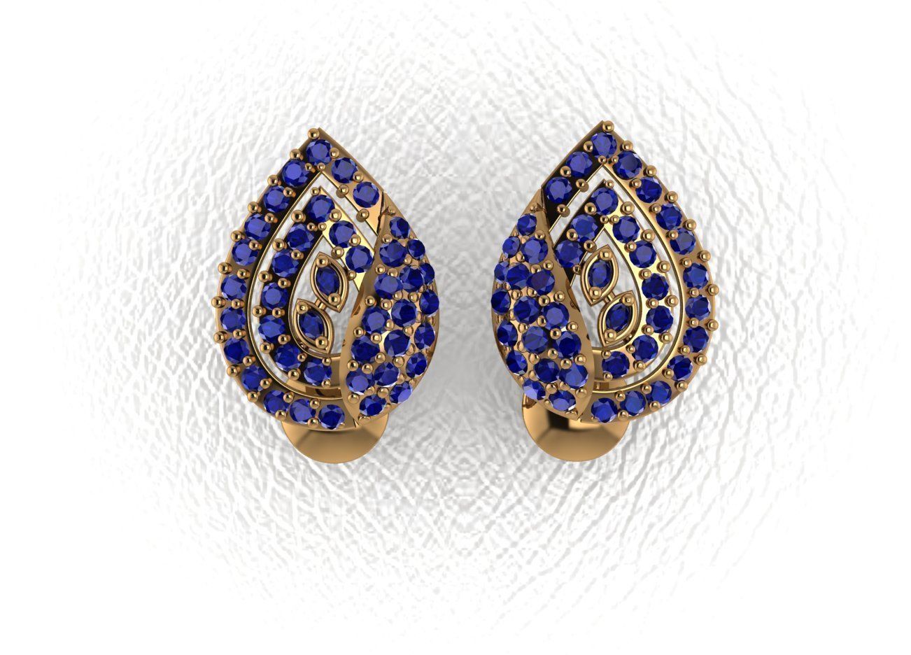 Elegant Earrings 3D print model_9