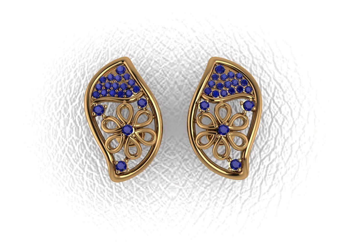 Elegant Earrings 3D print model_28