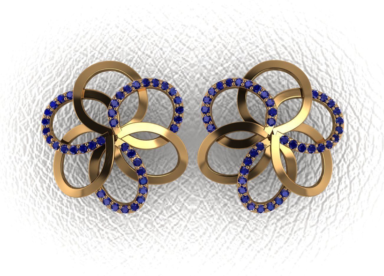 Elegant Earrings 3D print model_33