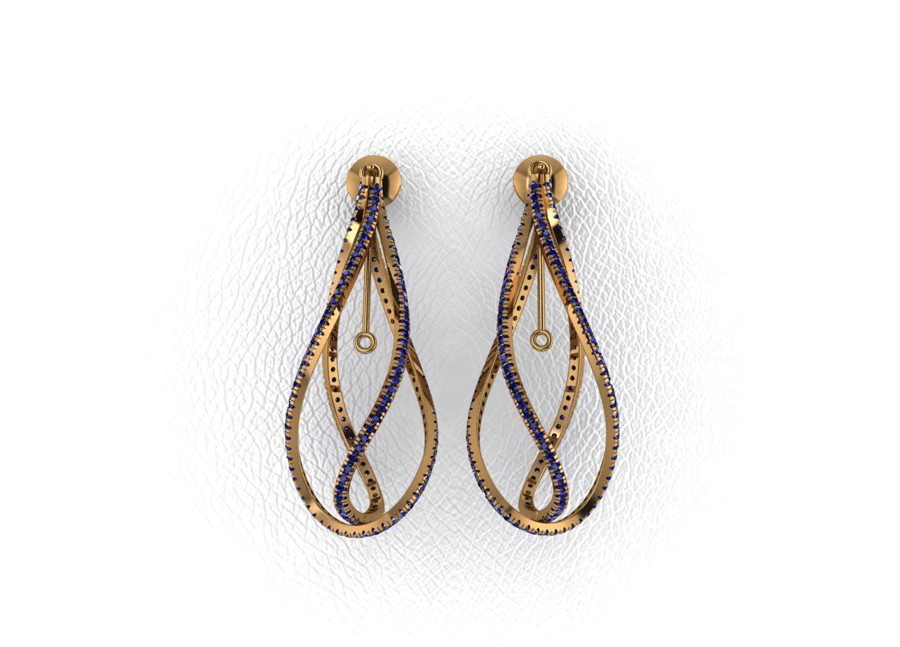 Elegant Earrings 3D print model_2