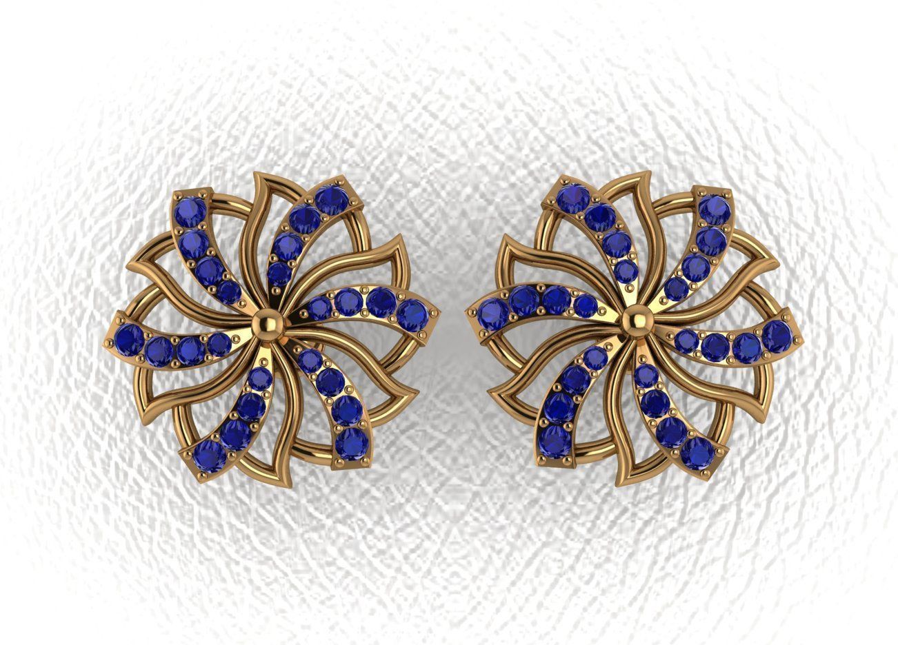 Elegant Earrings 3D print model_25