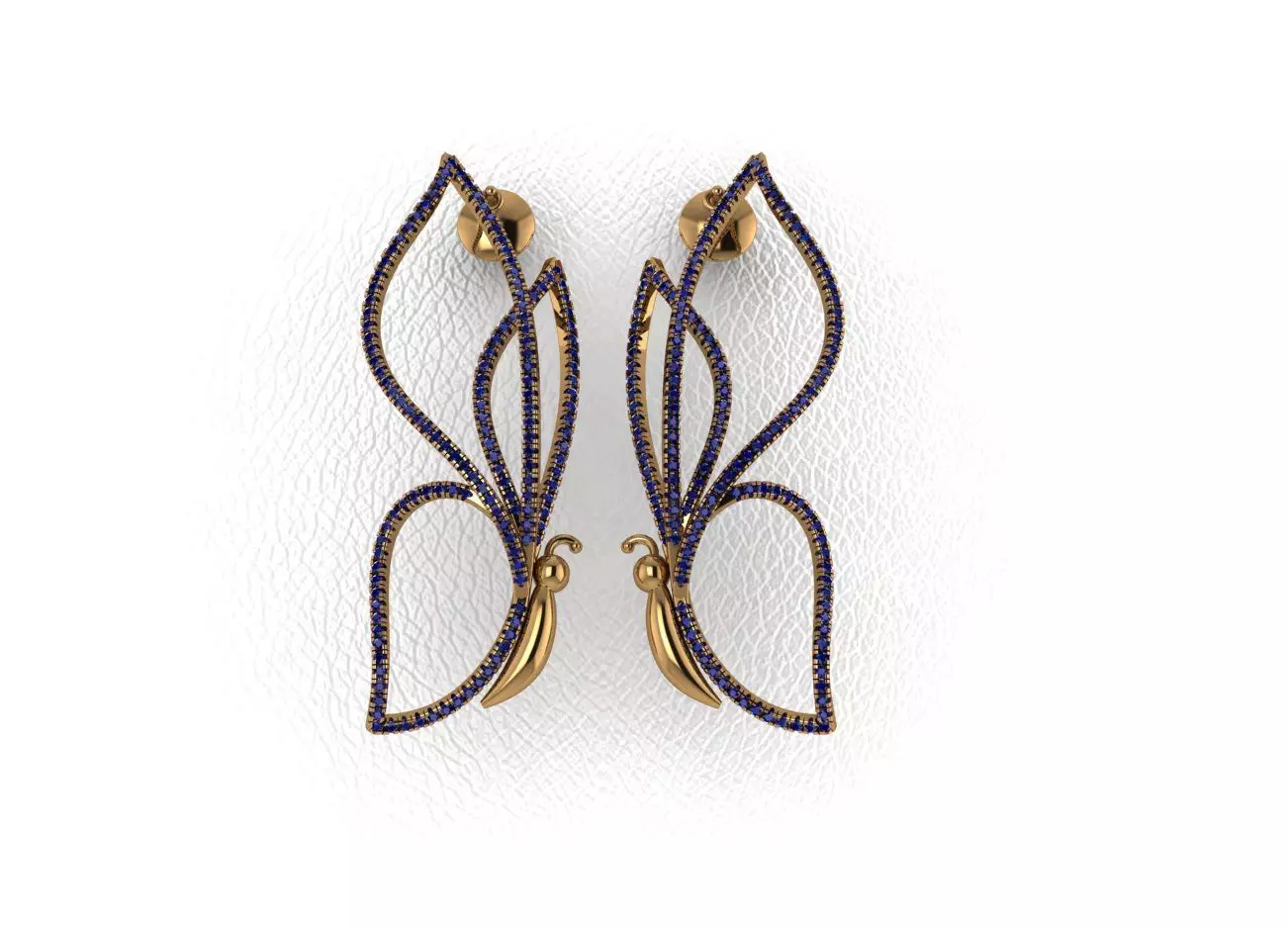 Elegant Earrings 3D print model_0