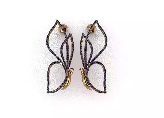 Elegant Earrings 3D print model